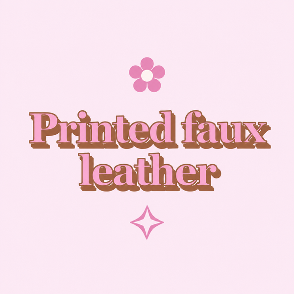 Printed leather