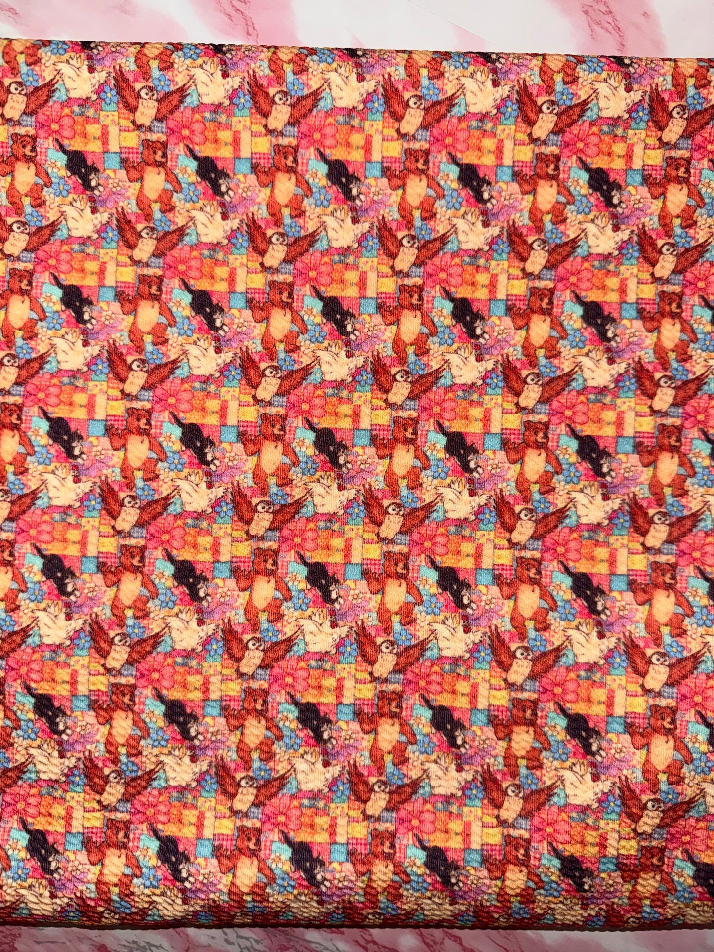 Little bear vintage fabric