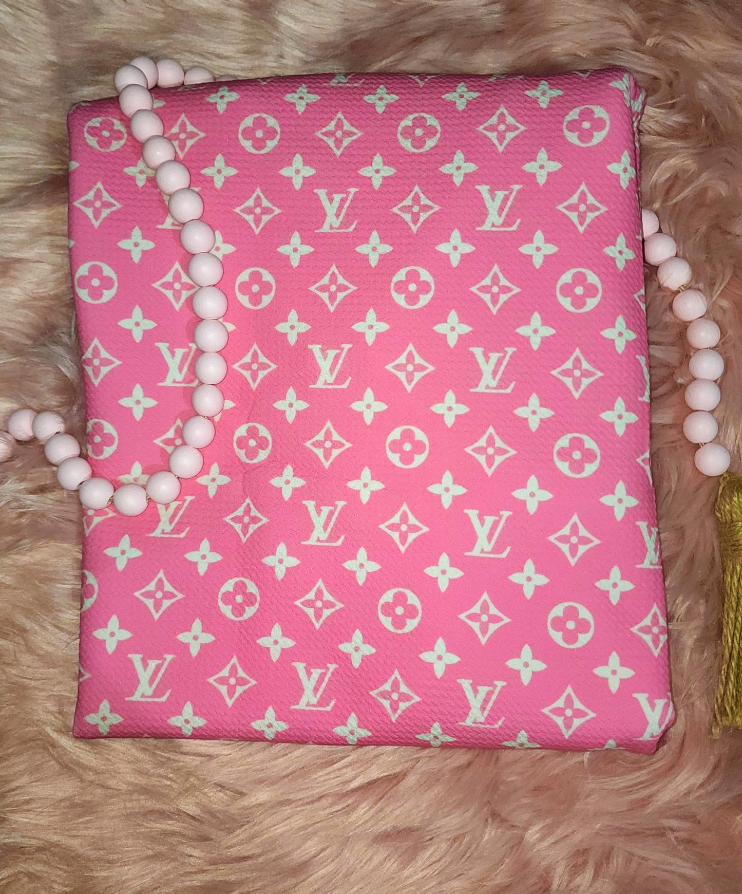 Pink boujie girl fabric