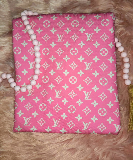 Pink boujie girl fabric