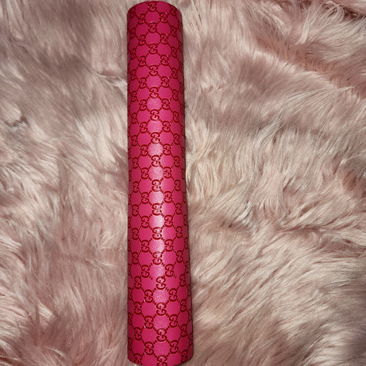 Hot pink gg embossed coarse