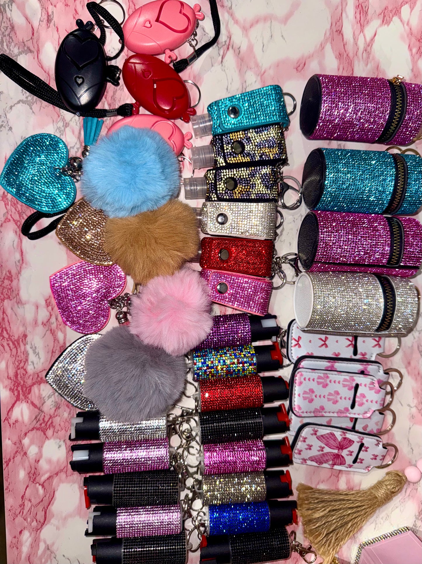 Bling keychain accessories bundle
