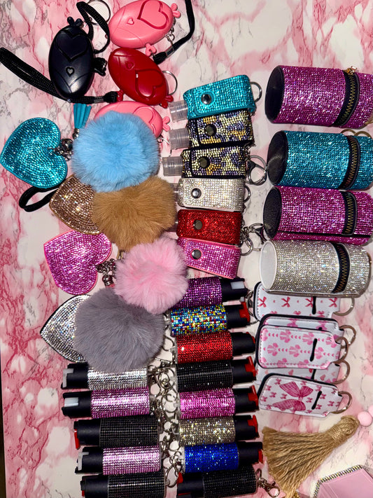 Bling keychain accessories bundle