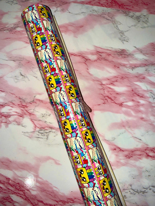 High gloss litchi school