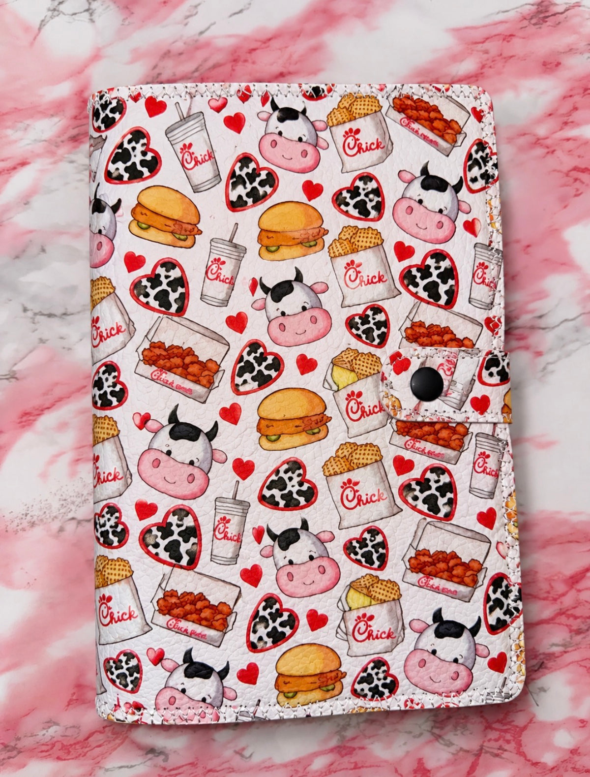 Notebook sleeve cover A5 cow girl