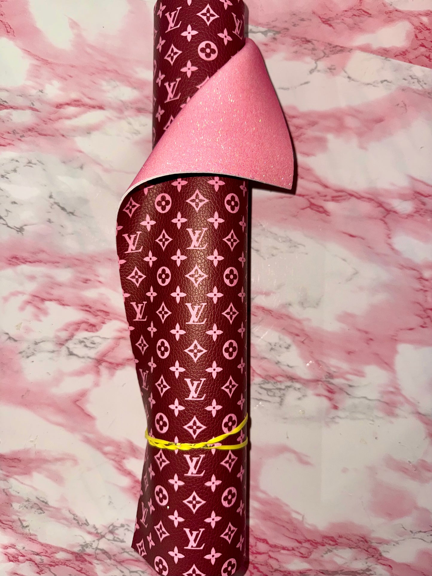 Brown Louis with pink