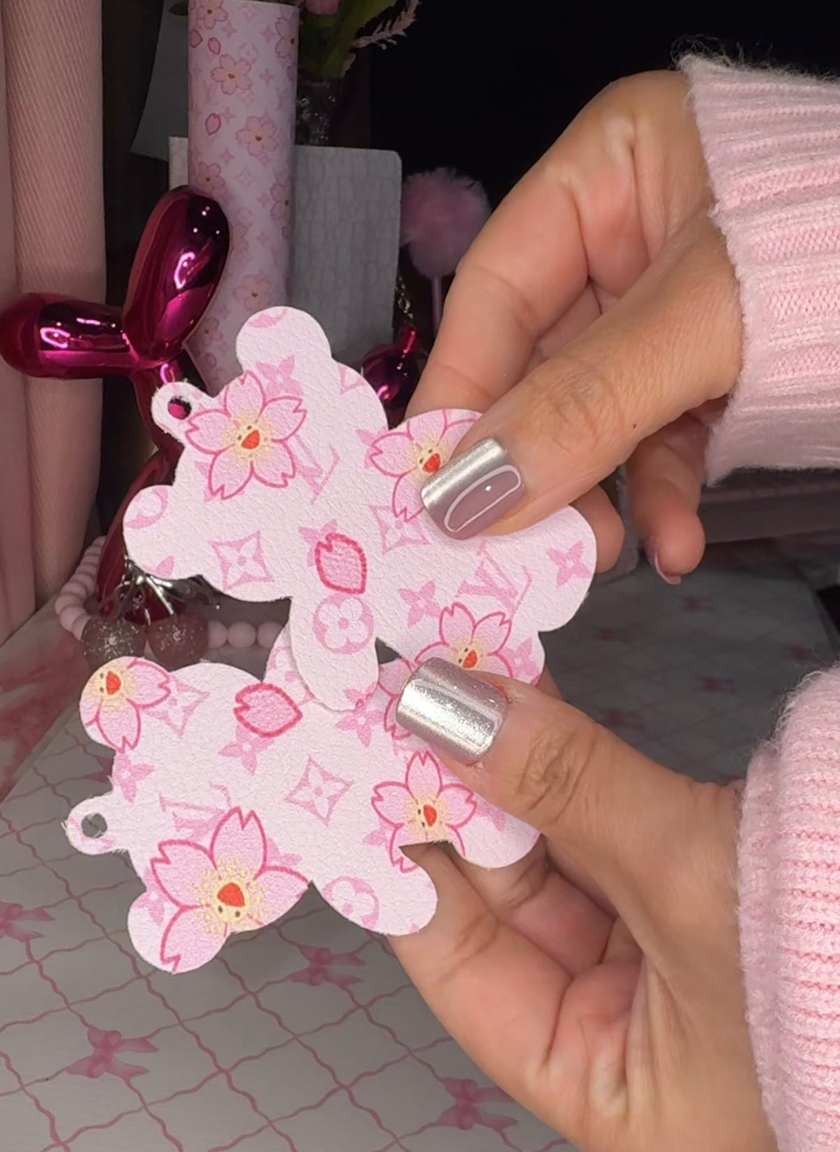 Teddy bear 3 inch svg keychain